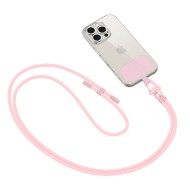 Универсален ремък 80 см за смартфон от Tech-Protect C5S Rope Crossbody – Baby Pink 