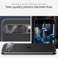 2 броя протектори за камера на Google Pixel 9 Pro от Spigen Optik Tr Ez Fit - Прозрачни