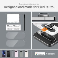 2 броя протектори за камера на Google Pixel 9 Pro от Spigen Optik Tr Ez Fit - Прозрачни