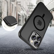 Кейс с MagSafe за iPhone 16 Pro Max от Tech-Protect MagEdge - Black Matte / Gunmetal
