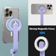 Магнитен селфи стик и статив с MagSafe и Bluetooth от Spigen S571W - Lavender