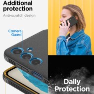 Удароустойчив калъф за Samsung Galaxy M35 5G от  Spigen Essential SandBlast - Черен