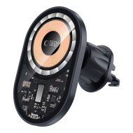 TECH-PROTECT MM15W-V6 MAGNETIC MAGSAFE DASHBOARD & VENT CAR MOUNT WIRELESS CHARGER 15W BLACK