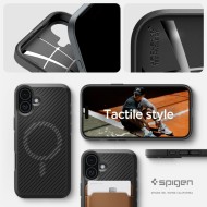 Силиконов кейс с MagSafe за iPhone 16 от Spigen Core Armor - Matte Black