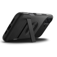 Удароустойчив кейс с MagSafe за iPhone 16 от Spigen Slim Armor Mag - Black