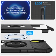 Удароустойчив кейс с MagSafe за iPhone 16 от Spigen Slim Armor Mag - Black