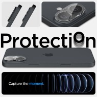 2 броя стъклени протектори за камера на iPhone 16 / 16 Plus от Spigen Optik Glas.TR - Прозрачни