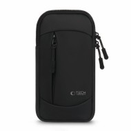 Универсален спортен калъф с лента за ръка от Tech-Protect M6 - Черен