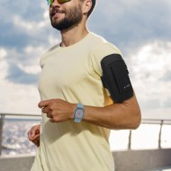 Универсален спортен калъф с лента за ръка от Tech-Protect M6 - Черен