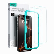 2 броя стъклени протектори за дисплей на iPhone 16 от ESR Szlo Hartowane - Прозрачни