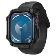 Удароустойчив кейс за Apple Watch 10 (46mm) от Spigen Rugged Armor - Черен мат