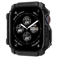 Удароустойчив кейс за Apple Watch 10 (46mm) от Spigen Rugged Armor - Черен мат