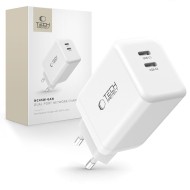 Зарядно за IOS и Android с GaN и PD 45W от Tech-Protect NC45W-GAN - Бял