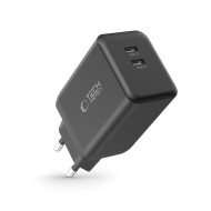 Зарядно за IOS и Android с GaN и PD 45W от Tech-Protect NC45W-GAN - Черно