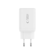 Зарядно за IOS и Android с GaN и PD 45W от Tech-Protect NC45W-GAN - Бял