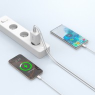 Зарядно за IOS и Android с GaN и PD 45W от Tech-Protect NC45W-GAN - Бял