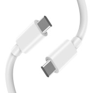 Зарядно за IOS и Android с GaN и PD 45W от Tech-Protect NC45W-GAN + Кабел USB-C - Бялo