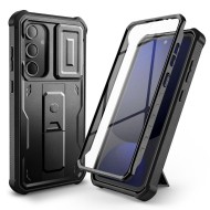 360 градусов калъф за Samsung Galaxy S24 FE от Tech-Protect Kevlar Cam+ - Черен