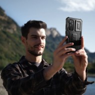 360 градусов калъф за Samsung Galaxy S24 FE от Tech-Protect Kevlar Cam+ - Черен