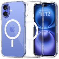 Силиконов кейс с MagSafe за iPhone 16 от Tech-Protect FlexAir - Прозрачен