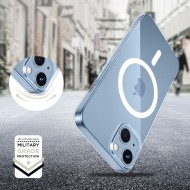 Силиконов кейс с MagSafe за iPhone 13 / 14 от Tech-Protect FlexAir - Прозрачен