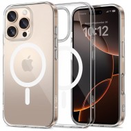 Силиконов кейс с MagSafe за iPhone 16 Pro от Tech-Protect FlexAir - Прозрачен