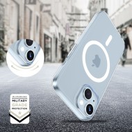 Силиконов кейс с MagSafe за iPhone 15 от Tech-Protect FlexAir - Прозрачен