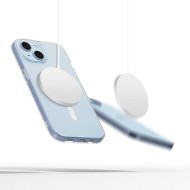 Силиконов кейс с MagSafe за iPhone 15 от Tech-Protect FlexAir - Прозрачен