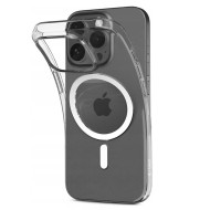 Силиконов кейс с MagSafe за iPhone 15 от Tech-Protect FlexAir - Прозрачен