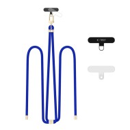 Универсален ремък 75 см за смартфон от Tech-Protect C7S Rope Crossbody – Cobalt Blue / Gold 