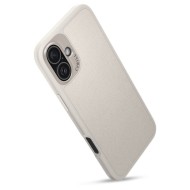 Кожен кейс с ремък и MagSafe за iPhone 16 от Spigen Cyrill Kajuk Classic Charm - Cream