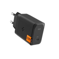 Универсално зарядно устройство с PD 3.0 и PPS 65W от Spigen Arcstation Pro GaN-651 + USB-C кабел - Черен