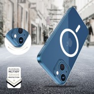 Силиконов кейс с MagSafe за iPhone 13 Mini от Tech-Protect FlexAir - Прозрачен