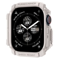 Удароустойчив кейс за Apple Watch 10 (46mm) от Spigen Rugged Armor - Dune Beige