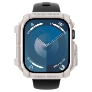 Удароустойчив кейс за Apple Watch 10 (46mm) от Spigen Rugged Armor - Dune Beige