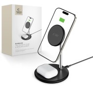 Магнитна безжична станция 15W с MagSafe от Tech Protect QI-A39 - Черна