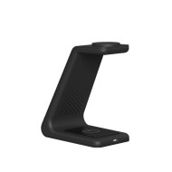 Безжична станция за зареждане 3 в 1 за iPhone, AirPods и Apple Watch от Tech-Protect QI15W-A36 - Черен