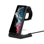 Безжична станция за зареждане 3 в 1 за Android устройства от Tech-Protect QI15W-A36 - Черен