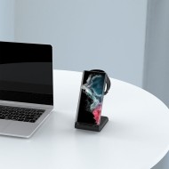 Безжична станция за зареждане 3 в 1 за Android устройства от Tech-Protect QI15W-A36 - Черен