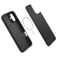 Кожен кейс с MagSafe за iPhone 16 от Spigen Cyrill Kajuk Mag - Black