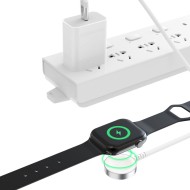 Магнитно зарядно устройство с USB-C за Apple Watch 120см. от  Tech-Protect MC01 UltraBoost - Бяло
