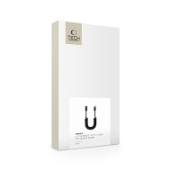Пружинен кабел USB-C / USB-C 5A и PD100W 180см. oт Tech Protect UB20T - Черен