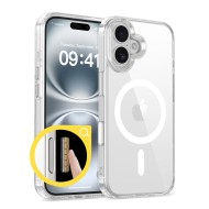 Хибриден кейс с MagSafe за iPhone 16 отTech-Protect Flexair Hybrid CC - Прозрачен