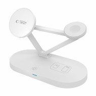 TECH-PROTECT QI15W-A41 3IN1 MAGNETIC MAGSAFE WIRELESS CHARGER WHITE