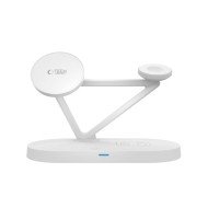 TECH-PROTECT QI15W-A41 3IN1 MAGNETIC MAGSAFE WIRELESS CHARGER WHITE