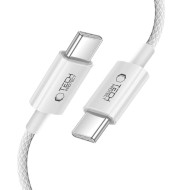 Кабел за зареждане 200см с USB-C и PD 60W / 3A от Tech-Protect Ultraboost Lite - Cool Grey
