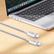 Кабел за зареждане 200см с USB-C и PD 60W / 3A от Tech-Protect Ultraboost Lite - Cool Grey