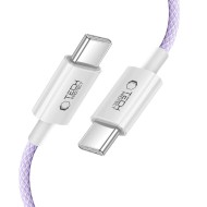 Кабел за зареждане 200см с USB-C и PD 60W / 3A от Tech-Protect Ultraboost Lite - Mauve