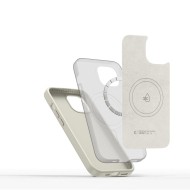 Силиконов кейс с MagSafe за iPhone 15 от Tech-Protect Silicone Pure - Cosmic Latte