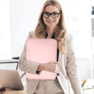 Неопренова чанта за лаптоп 15-16 инча от Tech-Protect Neoprene Bag - Dusty Rose